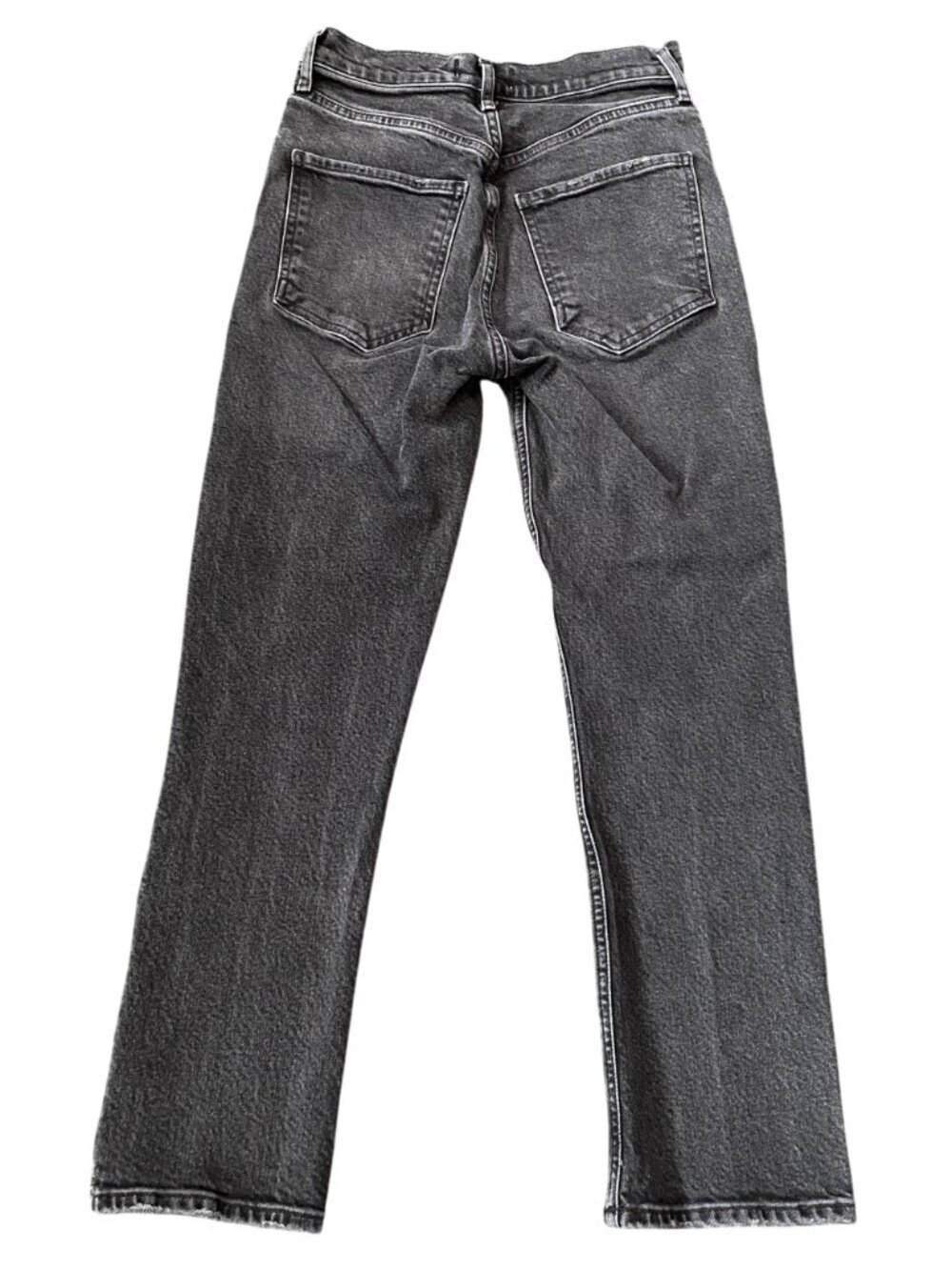 AGOLDE Riley High Rise Button Fly Jean Black - Size 25 - Picture 4 of 7